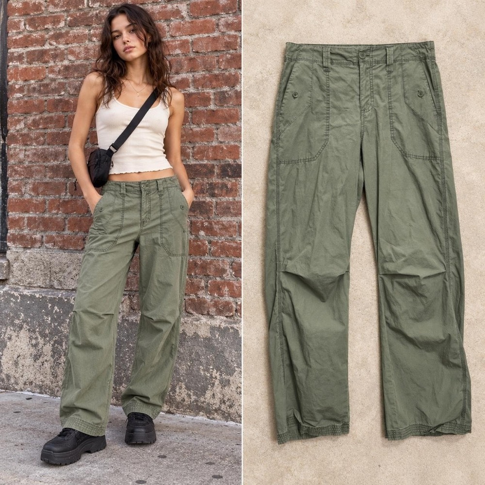 BDG Urban Outfitters Cargo Pants Women's XL Olive Y2K Utility Streetwear Cotton